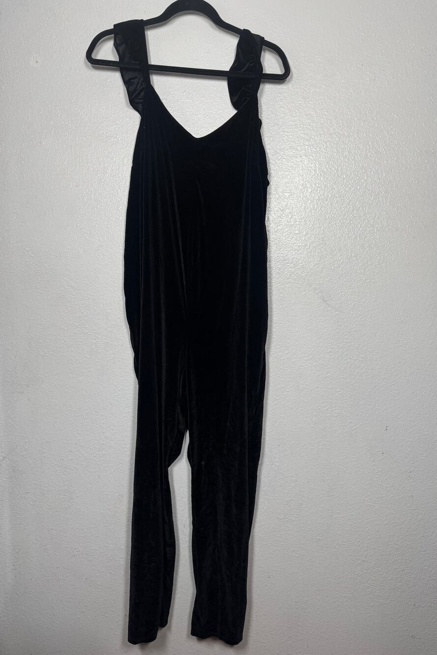 The Nines by HATCH Maternity Jumpsuit Black Sz XL Velvet